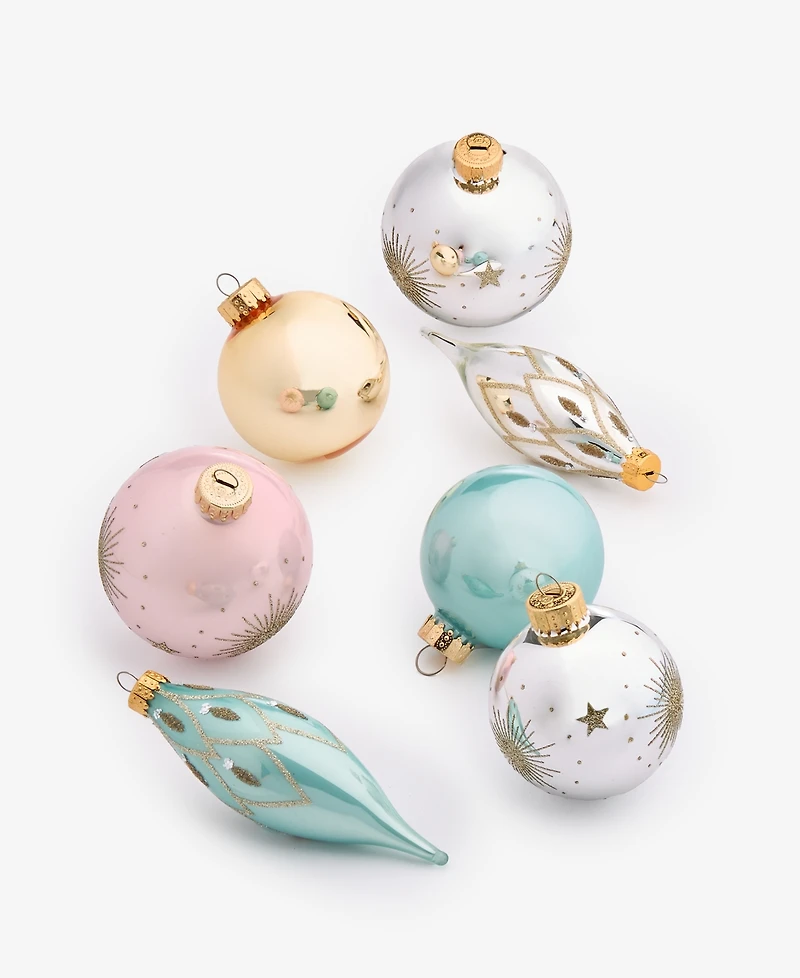 Holiday Lane Opulence Set of 22 Glass Mixed Ornaments, Macy's Exclusive