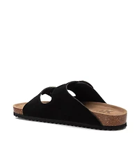Women's Suede Double Strap Buckle Sandals By Xti