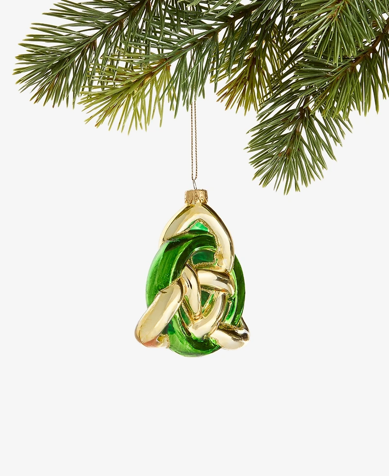 Holiday Lane Around the World Glass Trinity Ornament, Exclusively at Macy's