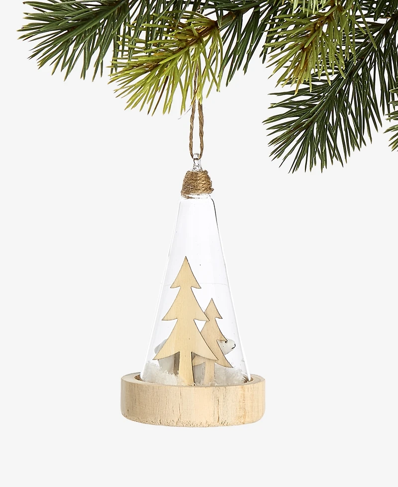 Holiday Lane Tree and Polar Bear Ornament, Macy's Exclusive