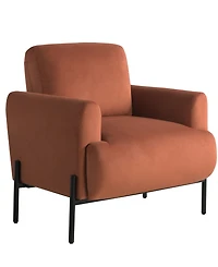 Lifestyle Solutions 35.3" Velvet Kyoto Accent Chair