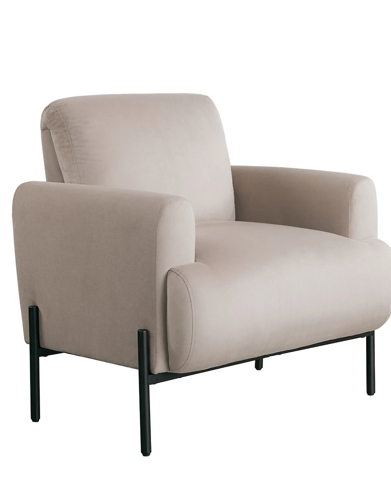 Lifestyle Solutions 35.3" Velvet Kyoto Accent Chair