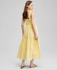 And Now This Women's Embroidered Cotton Maxi Dress, Exclusively at Macy's