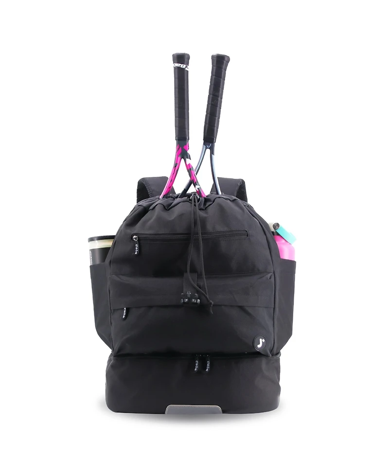 J World Ace Racket Sports Backpack with Protection & Multiple Storage Compartments