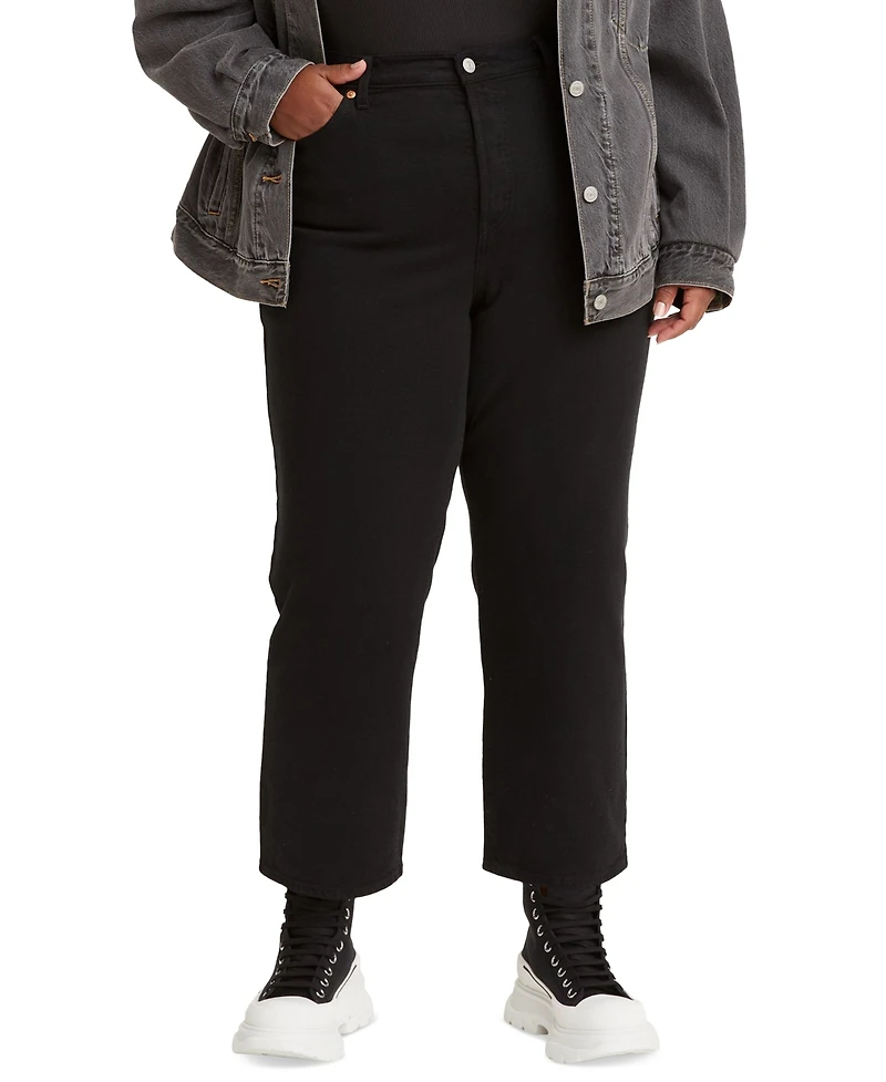 Levi's Plus Wedgie High-Rise Straight-Leg Jeans