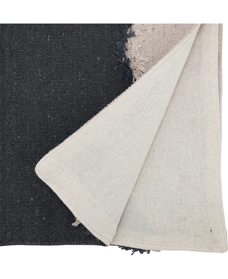 Saro Lifestyle Squiggle Fringed Table Runner, 16" x 72"