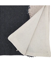 Saro Lifestyle Squiggle Fringed Table Runner, 16" x 72"