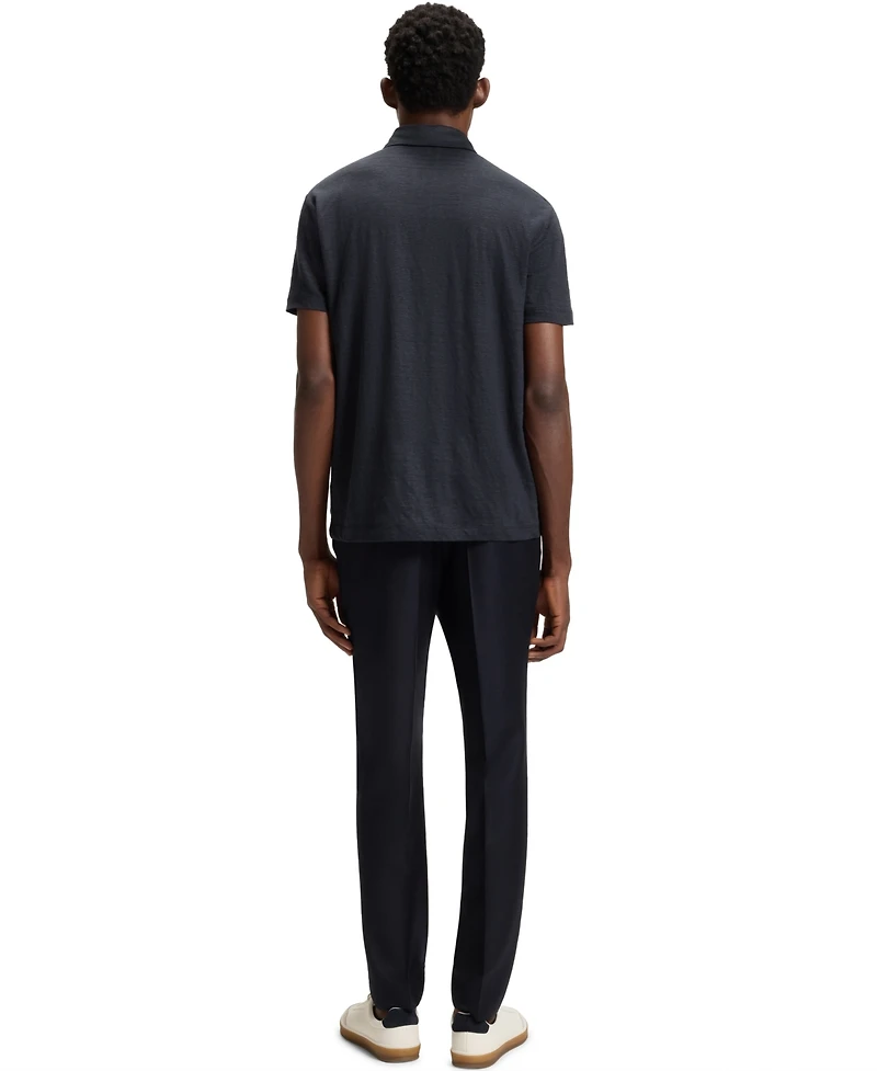 Hugo Boss Beckham x Men's Linen Regular-Fit Polo Shirt
