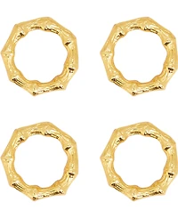 Saro Lifestyle Sleek Aluminum Napkin Rings, Set of 4