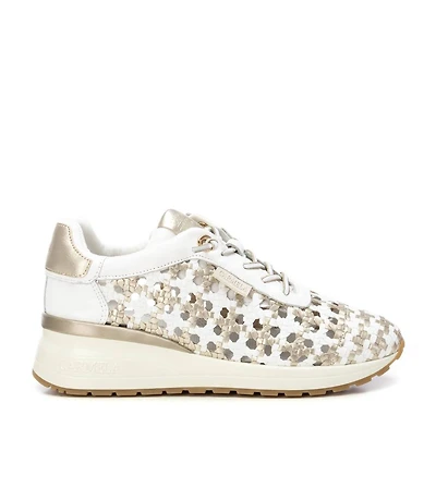 Carmela Leather Women's Braided Sneakers By Xti