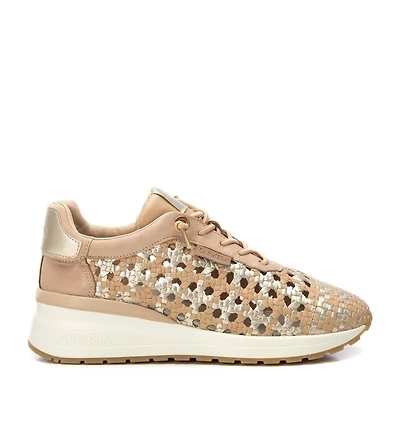 Carmela Leather Women's Braided Sneakers By Xti