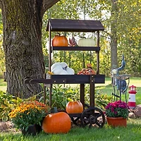Country Market Flower Cart Display Stand - 49.25” H