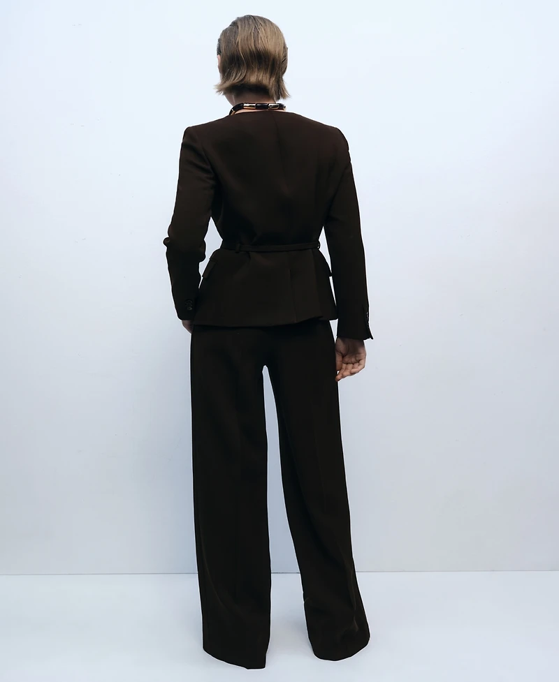 Mango Women's Straight Suit Pants