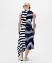 Mango Women's Asymmetrical Striped Knit Skirts