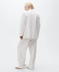 Mango Women's Striped Suit Pants