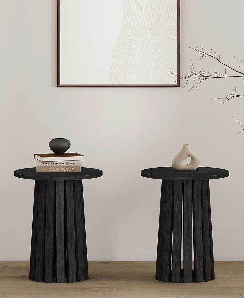 Manhattan Comfort Layla 2-Pc. 17.7" Modern End Table Set