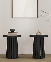 Manhattan Comfort Layla 2-Pc. 17.7" Modern End Table Set