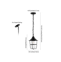 Penber 8.5" Outdoor Pendant