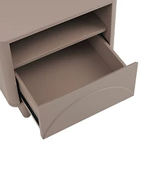 Manhattan Comfort Ella 2-Pc. 19.7" Modern 2-Full Extension Drawer Nightstand Set