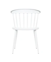 Heavy Duty Plastic Slat Back Dining Chair for Kitchen or Dining Room
