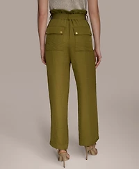 Donna Karan New York Women's Paperbag-Waist Ankle Pants