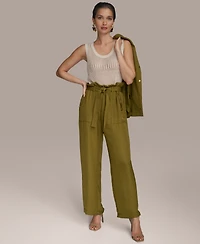 Donna Karan New York Women's Paperbag-Waist Ankle Pants