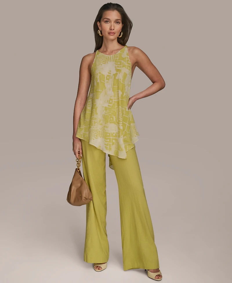 Donna Karan New York Women's Printed Sleeveless Blouse