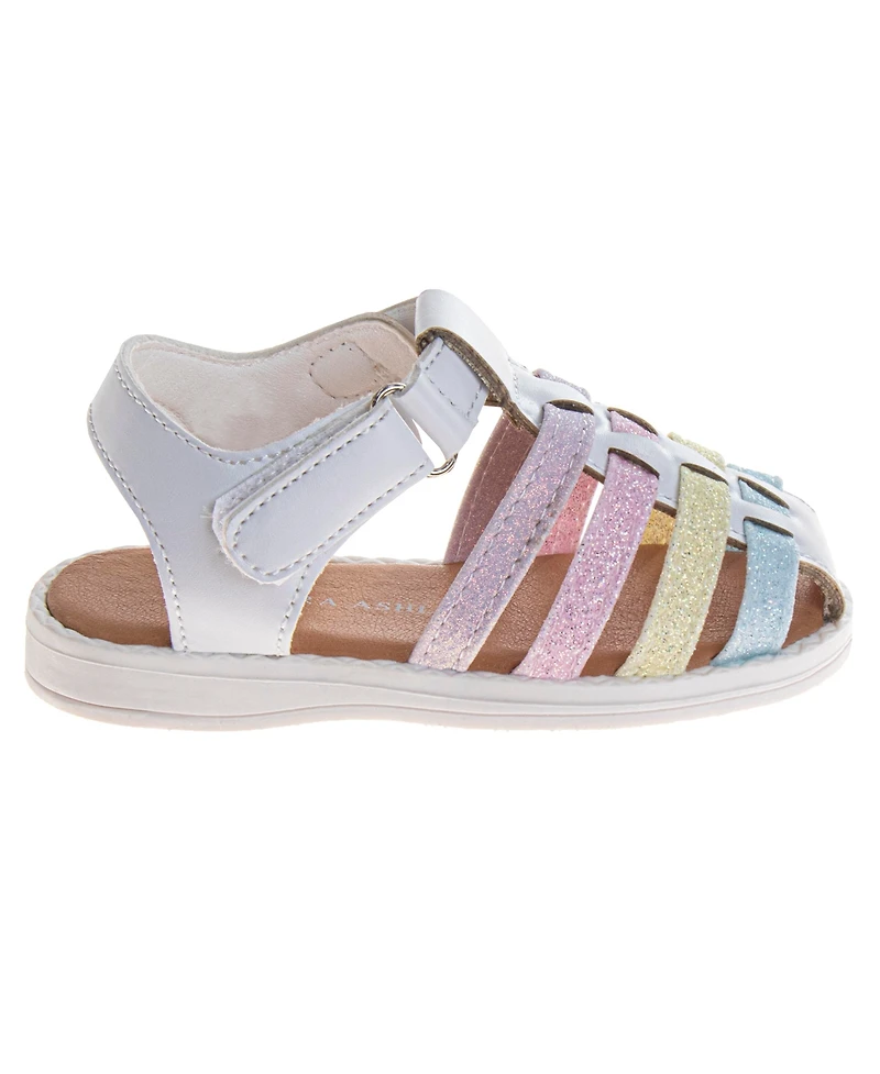 Laura Ashley Toddler Girls Flowers Open Design Sandals