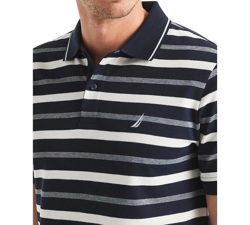 Nautica Men's Birdseye Stripe Polo Shirt