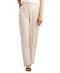 Bcx Juniors' Pleat-Front Mid-Rise Wide-Leg Pants