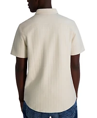 Karl Lagerfeld Paris Men's Short Sleeve Button Front Shirt