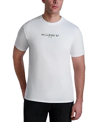 Karl Lagerfeld Paris Men's Short Sleeve Crewneck Raised Camo Logo T-Shirt