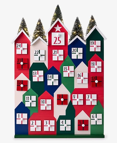 Holiday Lane Heritage Colorful Pine Tree Advent Calendar, Macy's Exclusive