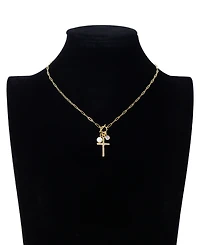 Unwritten Crystal Cross Charm Necklace