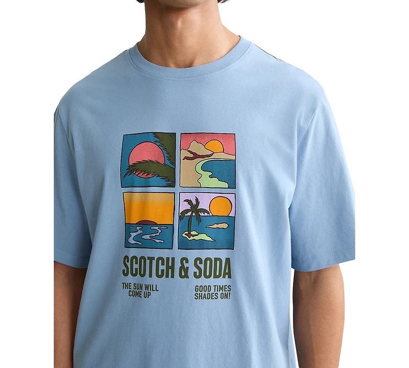 Scotch & Soda Men's Regular-Fit Graphic T-Shirt