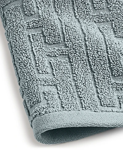 Hotel Collection Sculpted Chain-Link Wash Towel, 13" x 13", Exclusively at Macy's
