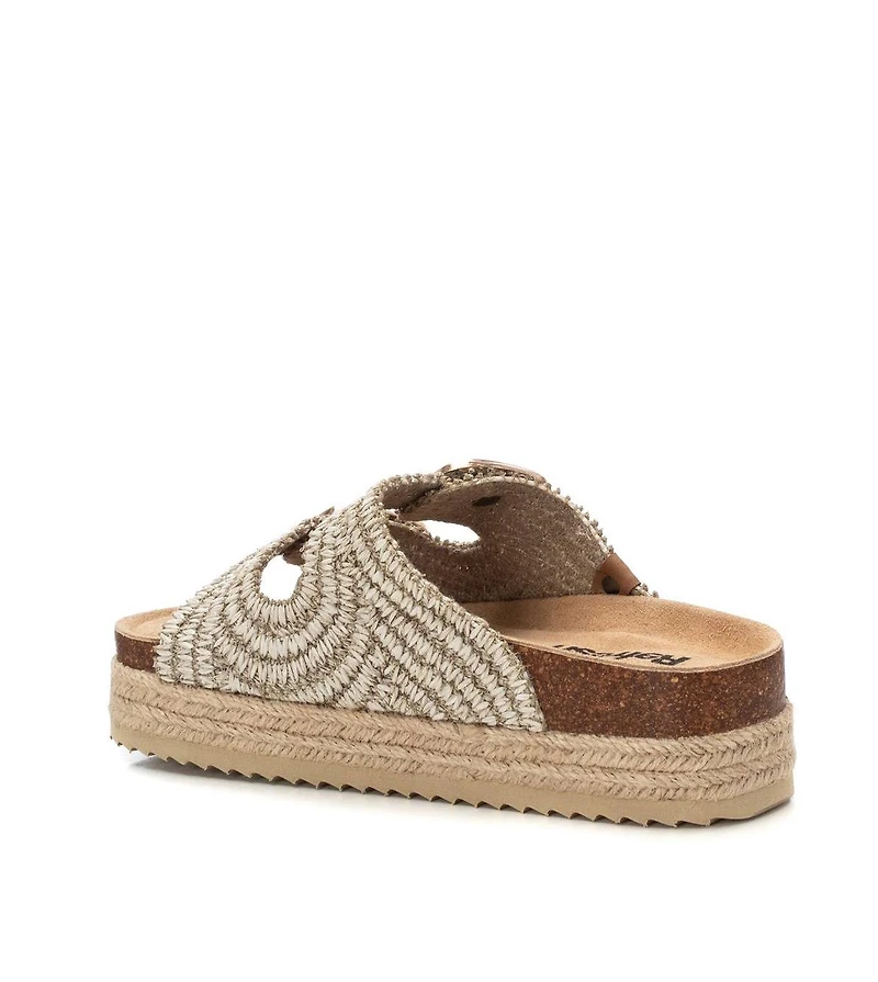 Women's Footbed Jute Wrapped Platform Sandals By Xti