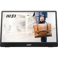 Msi Pro MP161 E2 15.6" 16:9 Full Hd Portable Ips Led Monitor, Metal Gray