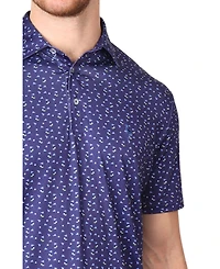 Tailorbyrd Men's Navy Performance Polo with Spf 30 - Ideal for Golf, Work, and Leisure