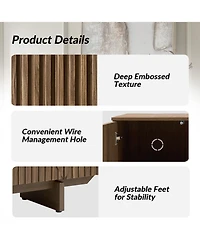 Modern Adamo 58"Wide 4 door Sideboard