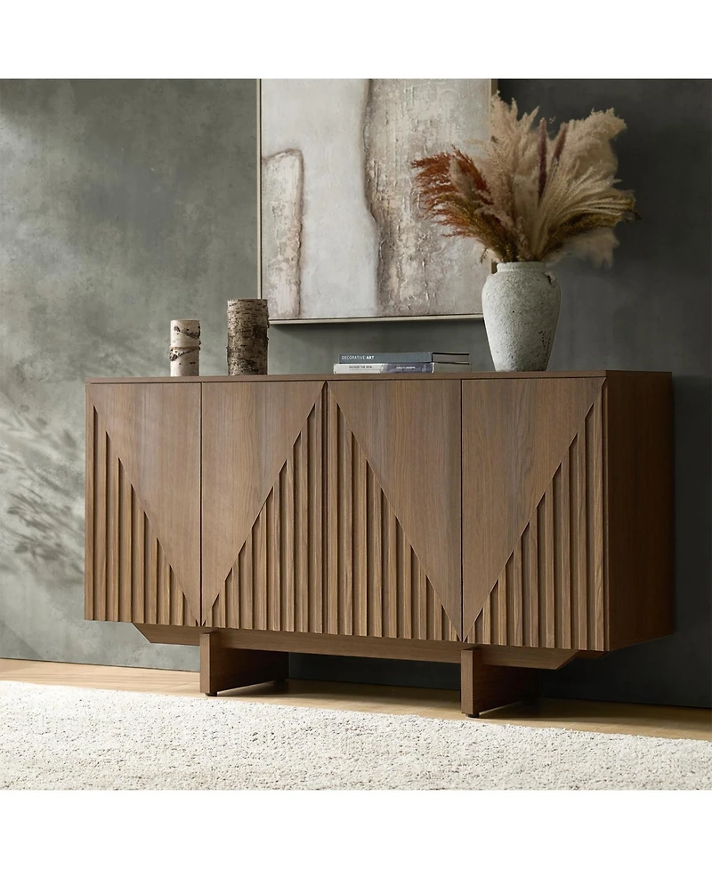 Modern Adamo 58"Wide 4 door Sideboard