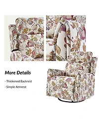 Alfons Swivel And Rocker Power Recliner With Headrest