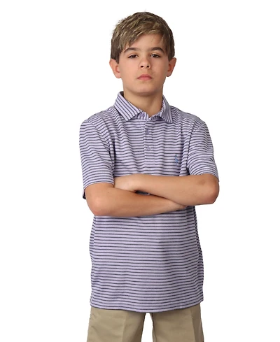 TailorByrd Boys Striped Yarn Dye Modal Polo