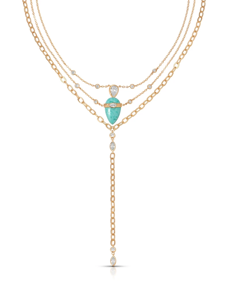 Ettika Turquoise Solstice Layered Necklace