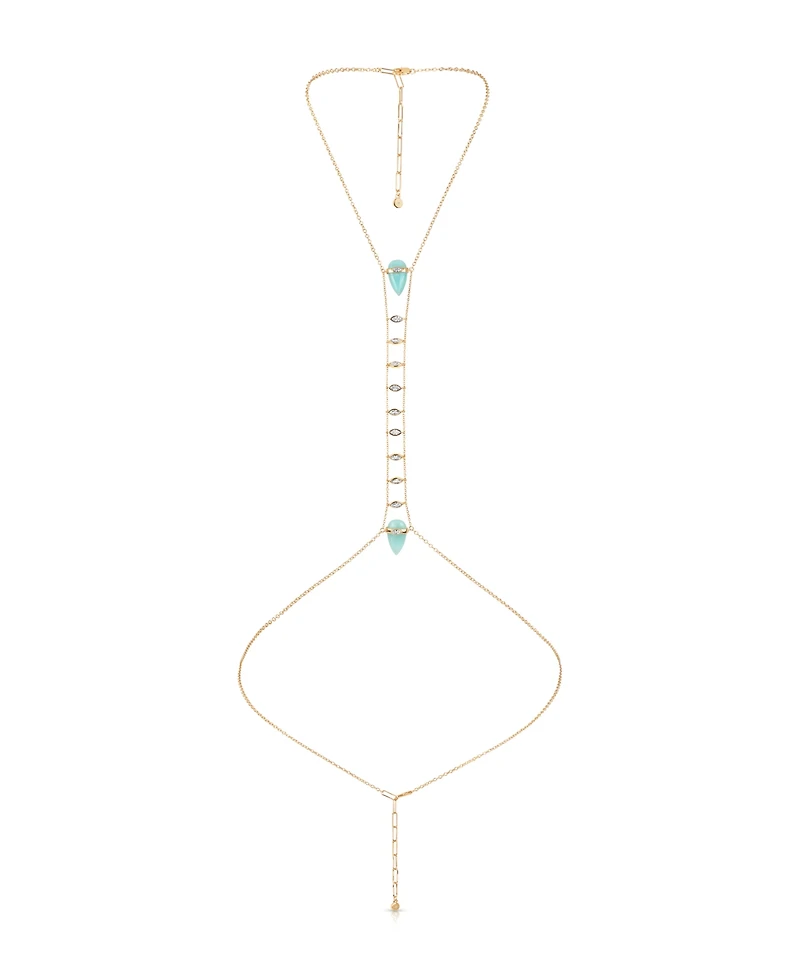 Ettika Turquoise Solstice Body Chain