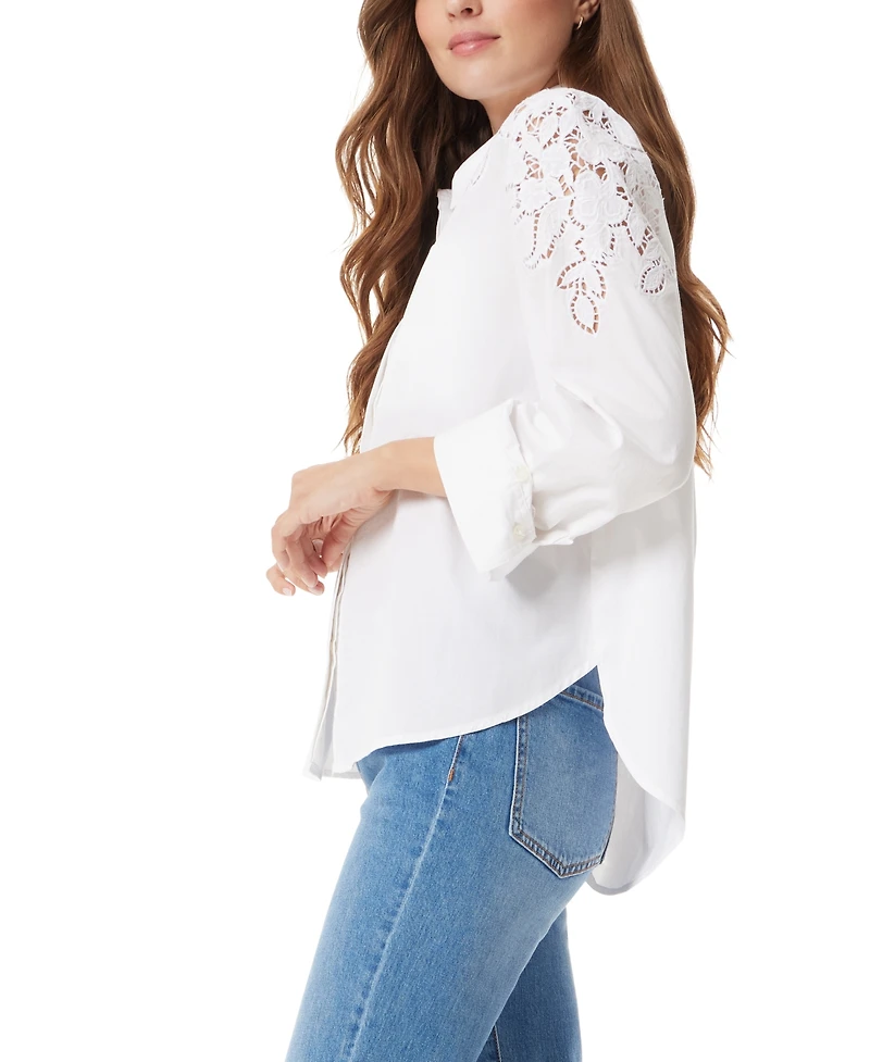 Sam Edelman Women's Dorey Oversized Button Down Shirt