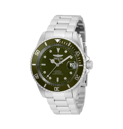 Invicta Men's 35690 Pro Diver Automatic 3 Hand Green Dial Watch