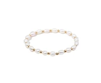 Gold Filled Pearl Bead Bracelet