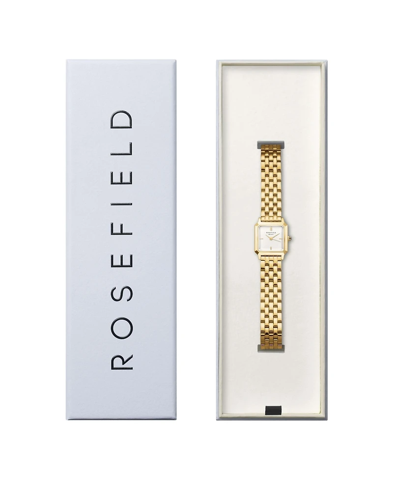 Rosefield Boxelle Women's Gold Tone Stainless Steel Bracelet Watch 19.5mm