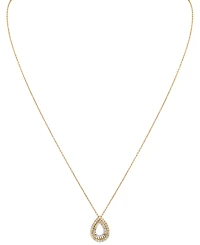 Diamond Tear-Shape 18" Pendant Necklace (1/4 ct. t.w.) in 14k Two-Tone Gold